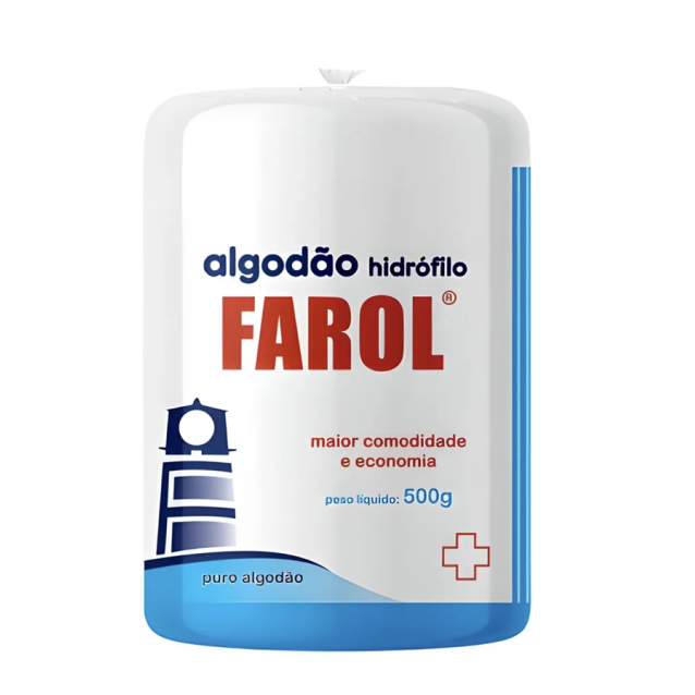 Algodão Rolo Hidrófilo 500gr FAROL