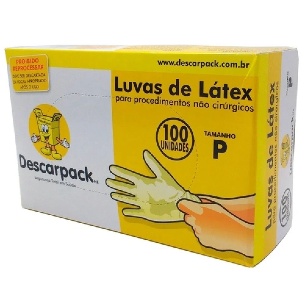 Luvas de Látex Descartáveis